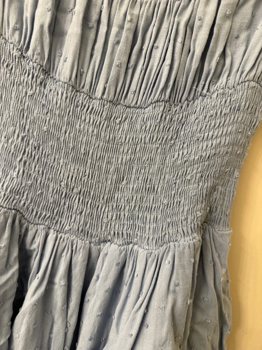 Princess Polly Light Blue Ruffled Tiered shorts romper Dress - 2 - Picture 4 of 6